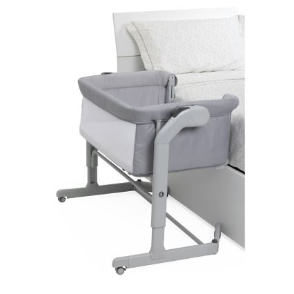 Chicco - Barnsäng 2-i-1 NEXT2ME MAGIC EVO ljusgrå