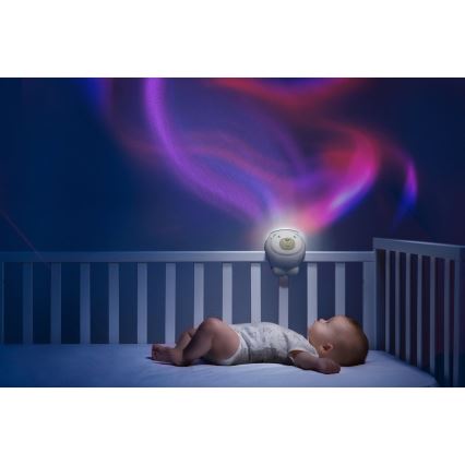 Chicco - Projektor för barn 2i1 POLAR BEAR beige
