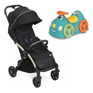 Chicco - Sittvagn GOODY XPLUS Black Re_Lux Eco+ + push bil ALL AROUND