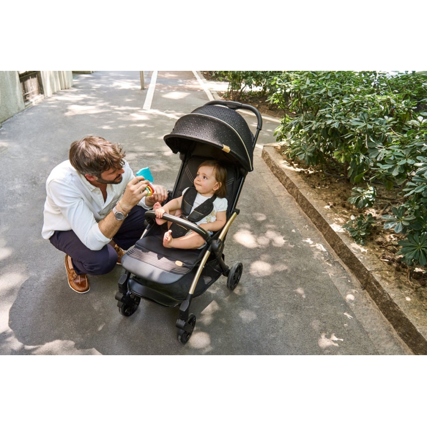 Chicco - Sittvagn GOODY XPLUS Black Re_Lux Eco+ + push bil ALL AROUND