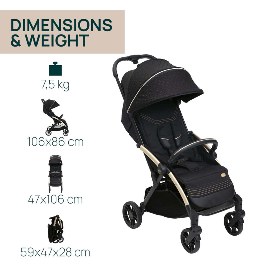Chicco - Sittvagn GOODY XPLUS Black Re_Lux Eco+ + push bil ALL AROUND
