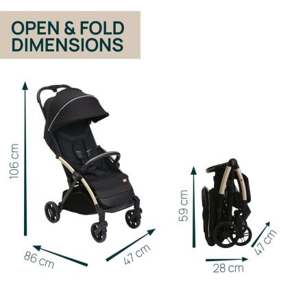 Chicco - Sittvagn GOODY XPLUS Black Re_Lux Eco+ + push bil ALL AROUND