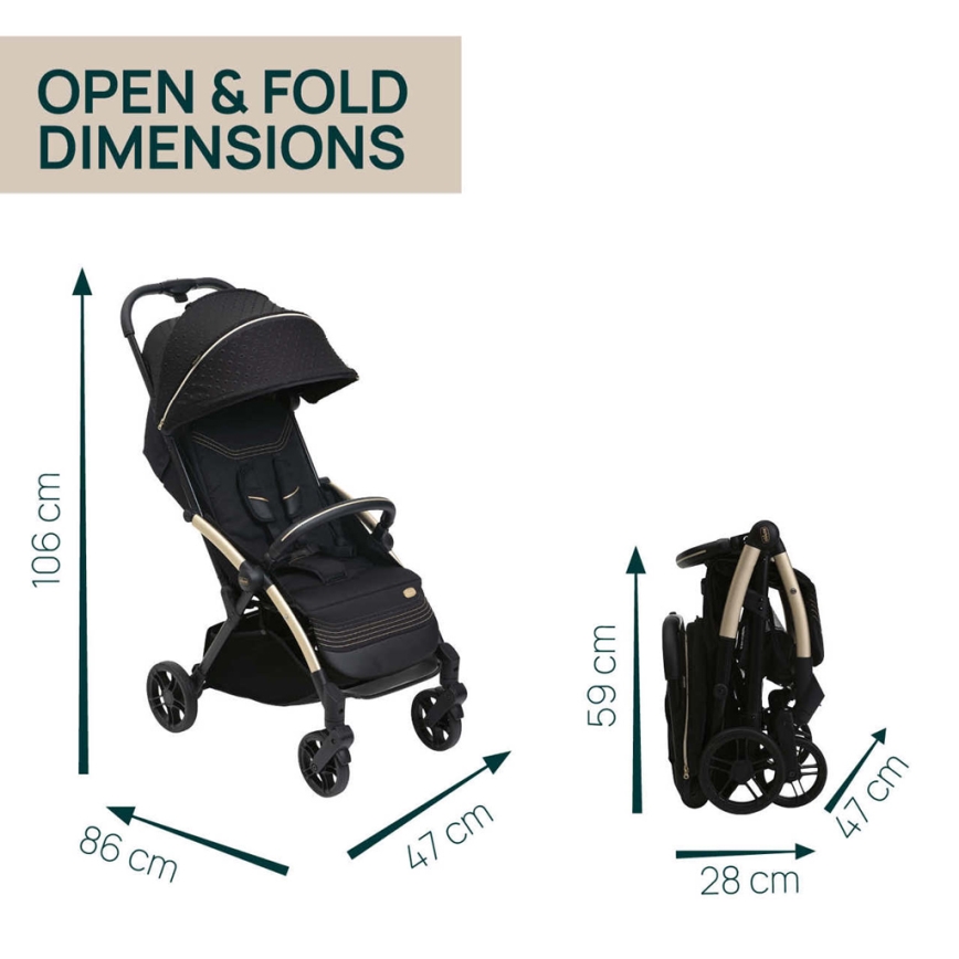 Chicco - Sittvagn GOODY XPLUS Black Re_Lux Eco+ + push bil ALL AROUND