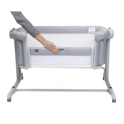 Chicco - Spjälsäng 2i1 2v1 NEXT2ME MAGIC EVO ljusgrå