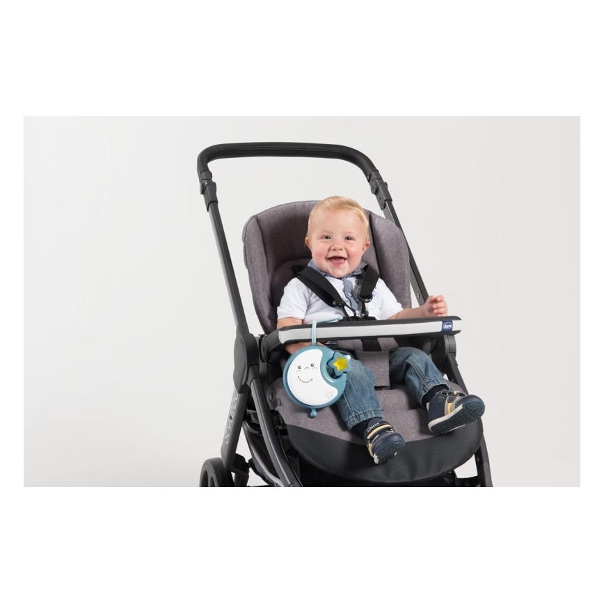 Chicco - Spjälsäng mobil med musik 3i1 NEXT2DREAMS 3xAA blå