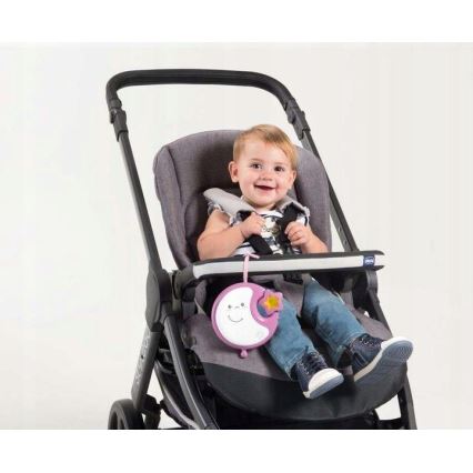 Chicco - Spjälsängsmobil med melodi 3i1 NEXT2DREAMS 3xAA rosa