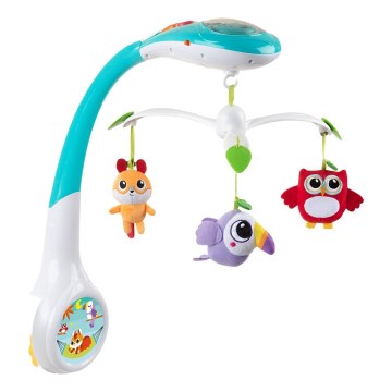 Chicco - Spjälsängsmobil med projektor MAGIC FOREST 3xAA