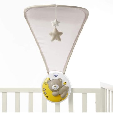 Chicco - Spjälsängsprojektor med musik 3i1 NEXT2MOON grå