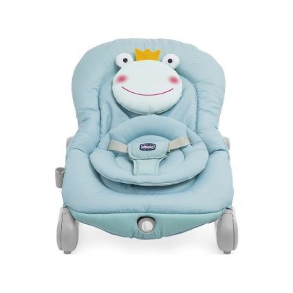 Chicco - Vibrerande babysitter med musik BALLOON Froggy blå