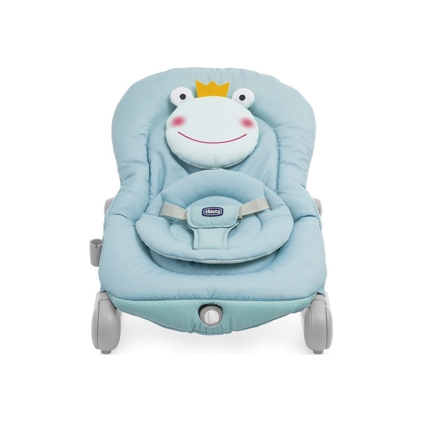 Chicco - Vibrerande babysitter med musik BALLOON Froggy blå