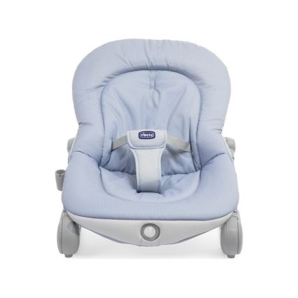 Chicco - Vibrerande babysitter med sång BALLOON Dots 2xAA + 1xLR20 blå