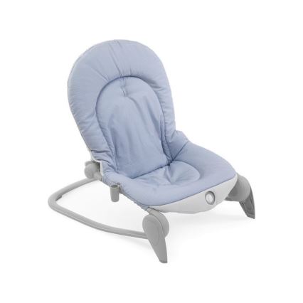 Chicco - Vibrerande babysitter med sång BALLOON Dots 2xAA + 1xLR20 blå