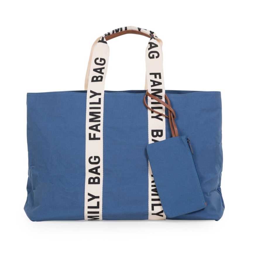 Childhome - Resväska FAMILY BAG CANVAS blå