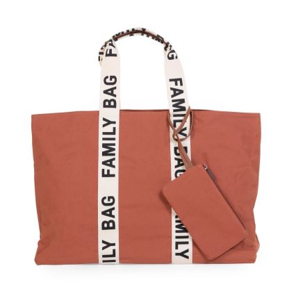 Childhome - Resväska FAMILY BAG CANVAS orange