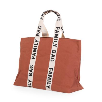 Childhome - Resväska FAMILY BAG CANVAS orange