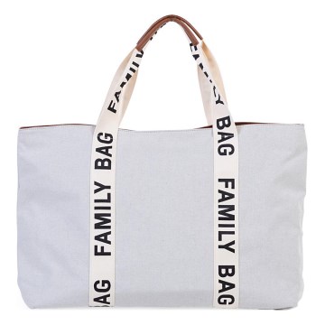 Childhome - Resväska FAMILY BAG CANVAS vit
