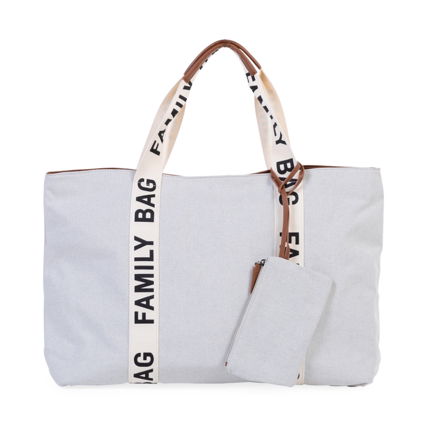 Childhome - Resväska FAMILY BAG CANVAS vit