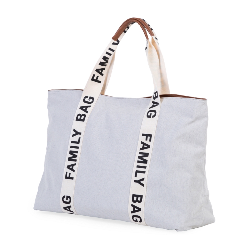 Childhome - Resväska FAMILY BAG CANVAS vit