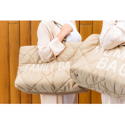 Childhome - Resväska FAMILY BAG PUFFERED grädde