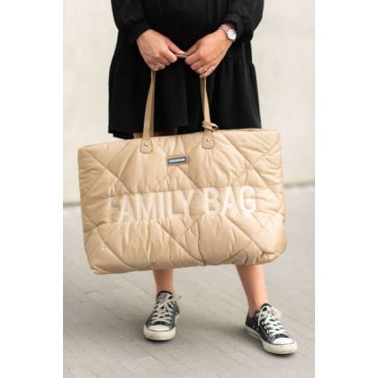 Childhome - Resväska FAMILY BAG PUFFERED grädde