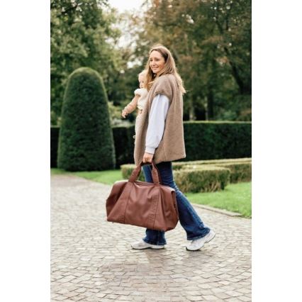 Childhome - Skötväska MOMMY BAG LEATHER brun