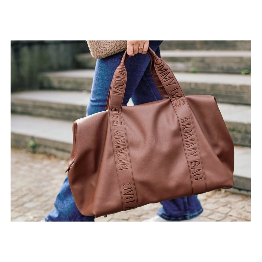 Childhome - Skötväska MOMMY BAG LEATHER brun