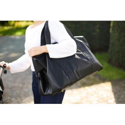 Childhome - Skötväska MOMMY BAG LEATHER svart