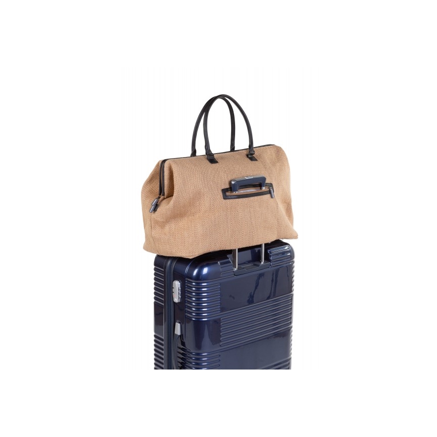 Childhome - Skötväska MOMMY BAG RAFFIA LOOK beige