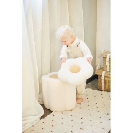 Childhome - Taburett BLOMMA diameter 35 cm grädde