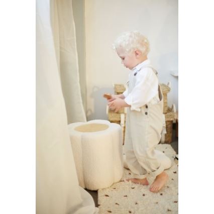 Childhome - Taburett BLOMMA diameter 35 cm grädde