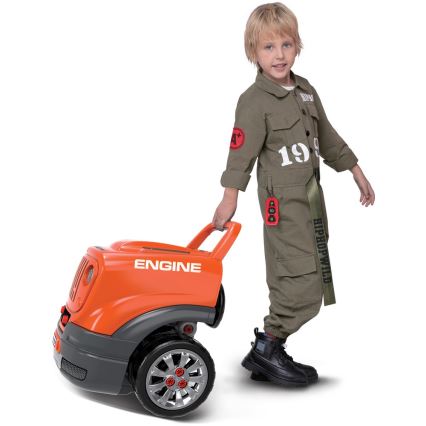 Children's car repair shop orange/grå