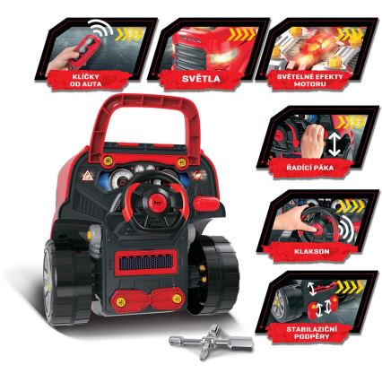 Children's car repair shop röd