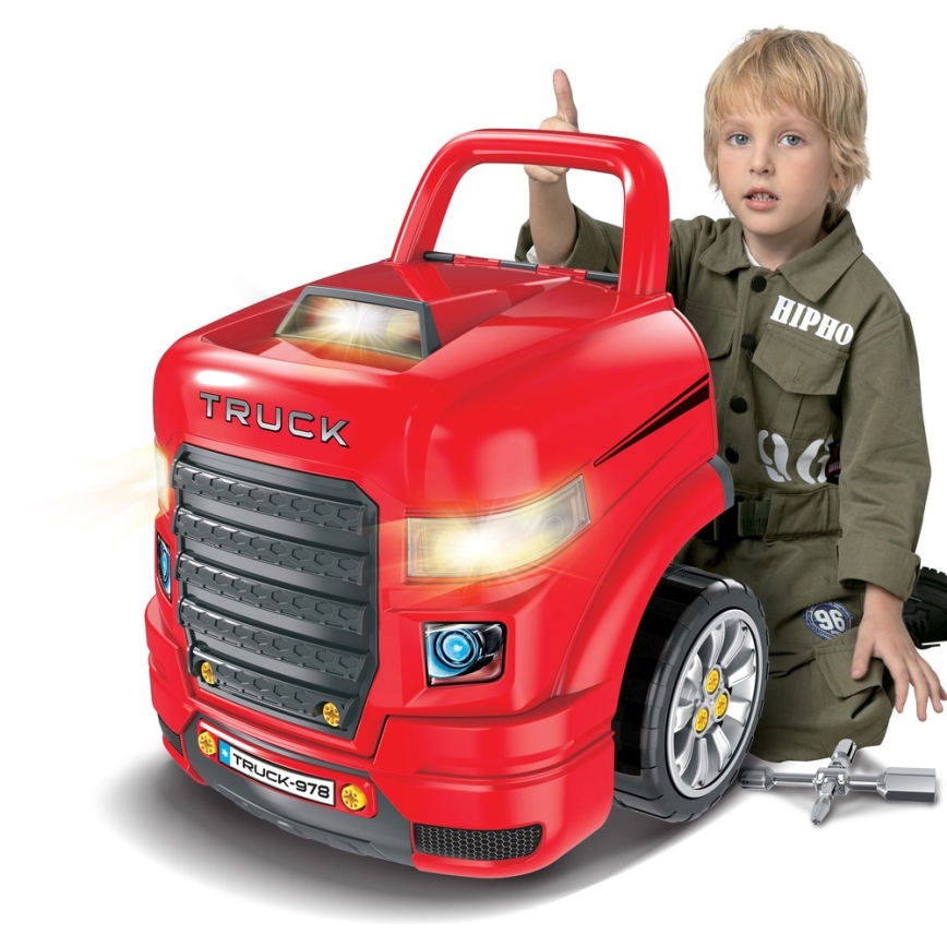 Children's car repair shop röd