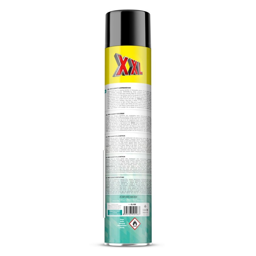 CLEAN IT CL-105 - Komprimerad gas för rengöring av elektroniska enheter 750 mm
