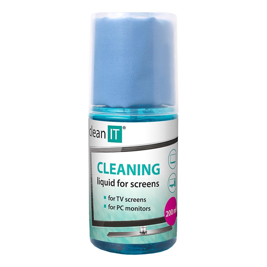 CLEAN IT CL-180 - Skärmrengöringslösning med trasa 200 mm