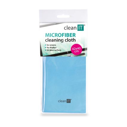 CLEAN IT CL-700 - Mikrofiberrengöringsduk 40x42 cm blå