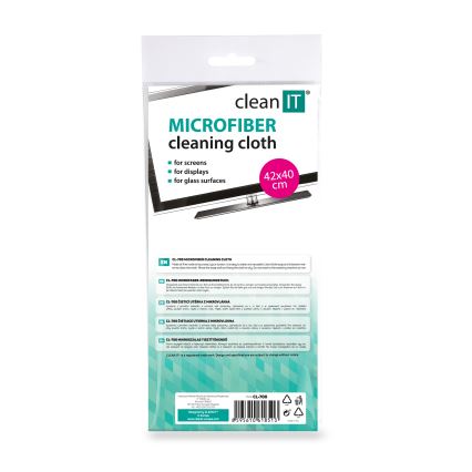 CLEAN IT CL-700 - Mikrofiberrengöringsduk 40x42 cm blå