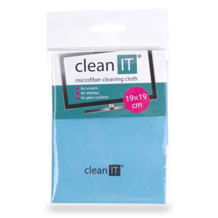 CLEAN IT CL-710 - Mikrofiberrengöringsduk 19x19 cm blå