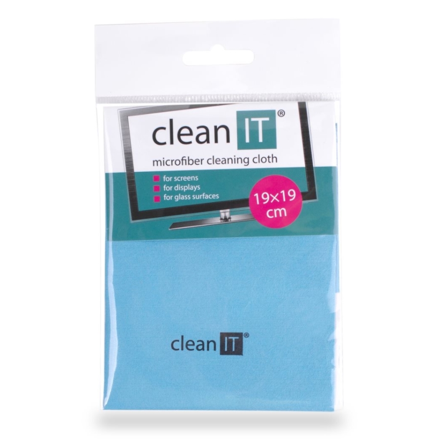 CLEAN IT CL-710 - Mikrofiberrengöringsduk 19x19 cm blå