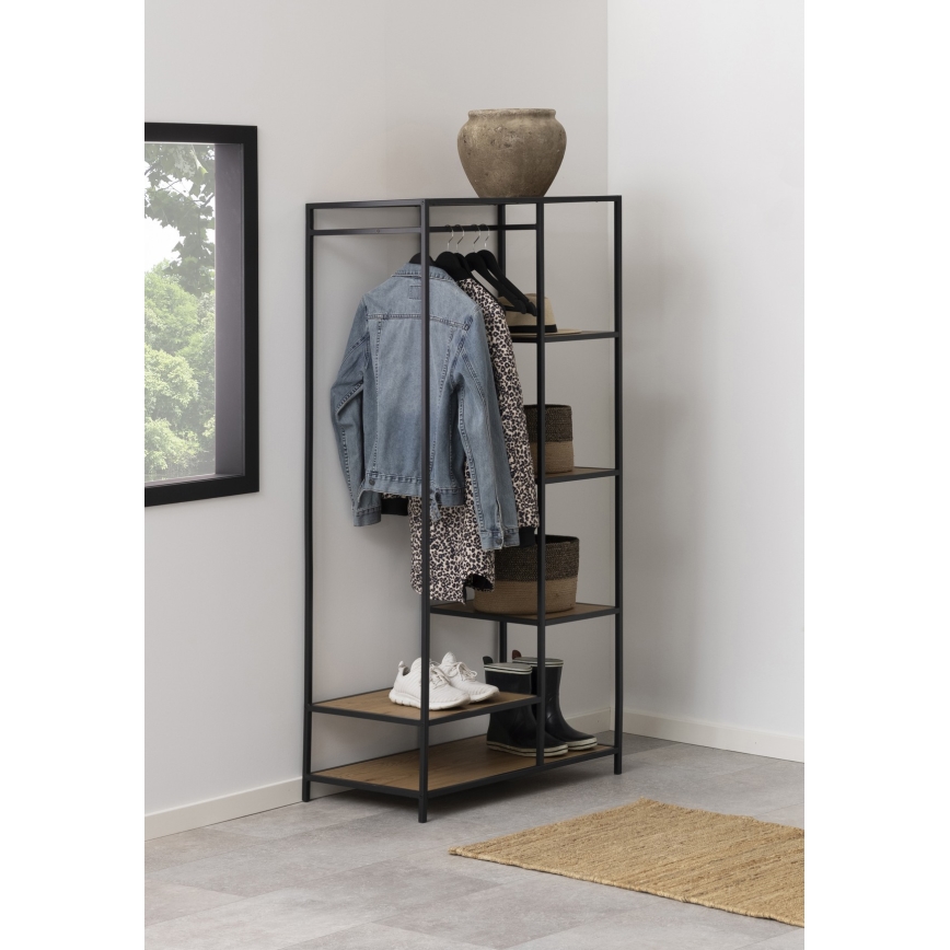 Clothes rack SARON ek/svart