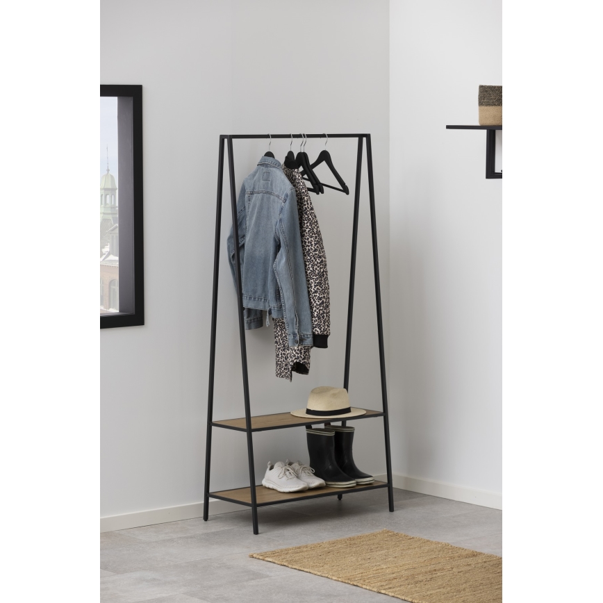 Clothes rack SARON ek/svart