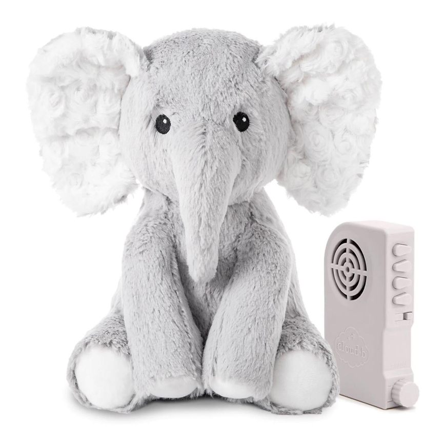 Cloud B - Snuggle buddy med en melody 2xAA elefant