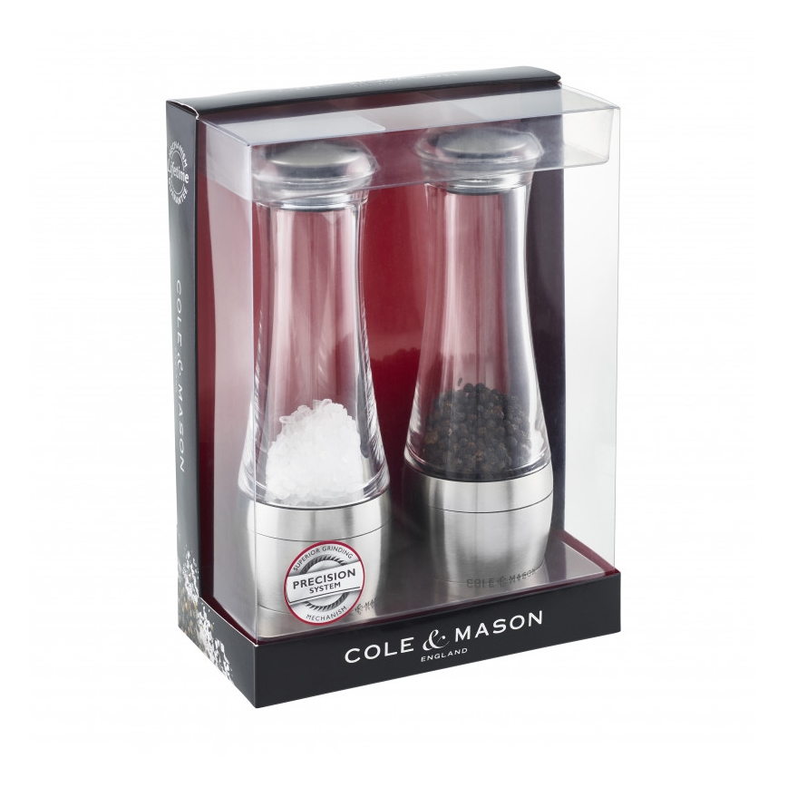 Cole&Mason - Set med salt- och pepparkvarnar AMESBURY 2 st 19 cm