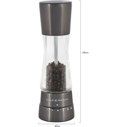 Cole&Mason - Set med salt- och pepparkvarnar DERWENT 2 st 19 cm antracit