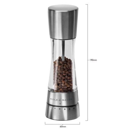 Cole&Mason - Set med salt- och pepparkvarnar DERWENT 2 st 19 cm blank krom
