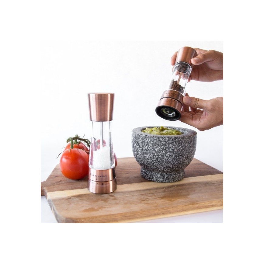 Cole&Mason - Set med salt- och pepparkvarnar DERWENT 2 st 19 cm koppar