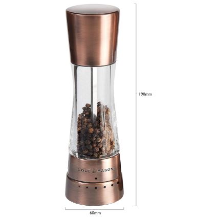 Cole&Mason - Set med salt- och pepparkvarnar DERWENT 2 st 19 cm koppar