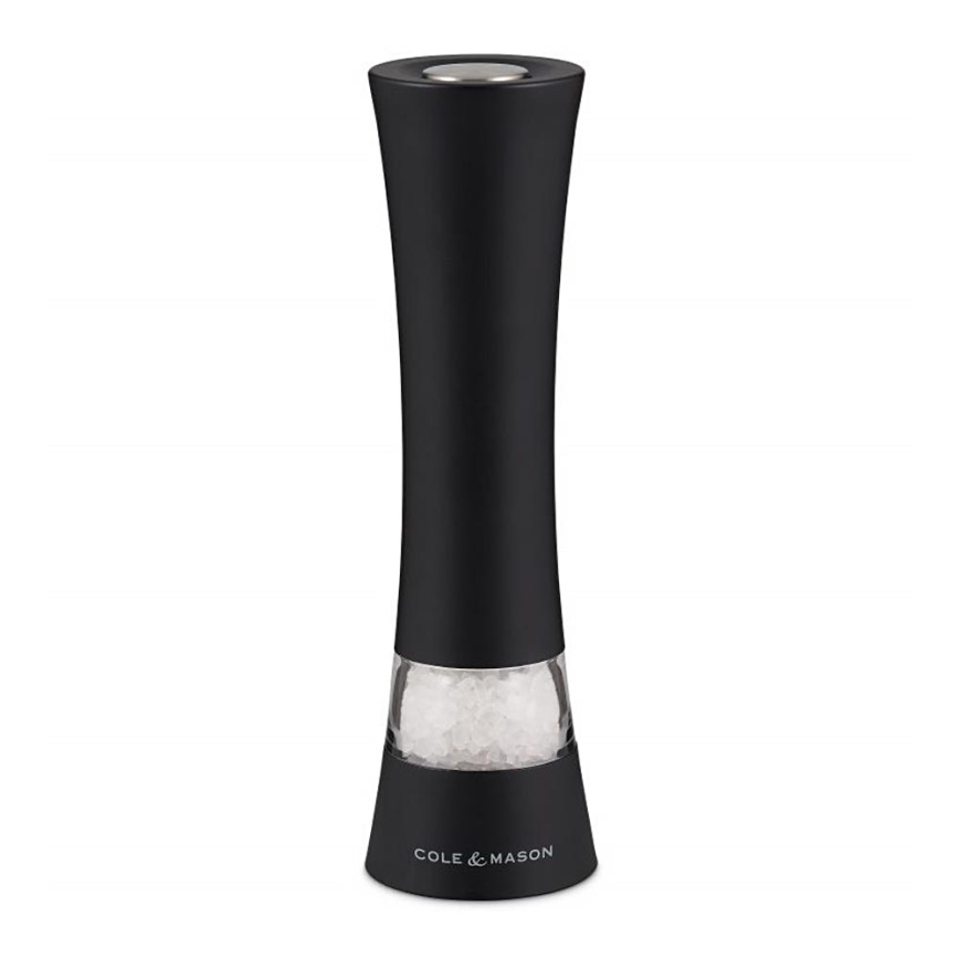 Cole&Mason - Electric grinder för salt or pepper BURFORD 4xAAA 18 cm svart