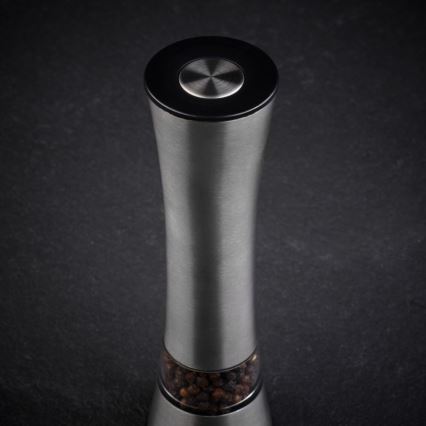 Cole&Mason - Elektrisk salt or pepper grinder BURFORD 4xAAA 18 cm matt krom