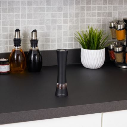 Cole&Mason - Electric grinder för salt or pepper BURFORD 4xAAA 18 cm svart